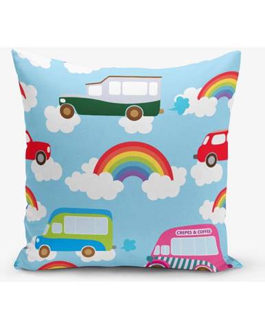 Obliečka na vankúš s prímesou bavlny Minimalist Cushion Covers Rainbow, 45 × 45 cm