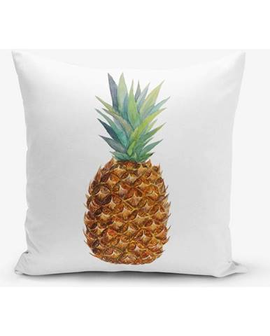 Obliečka na vankúš s prímesou bavlny s motívom ananasu Minimalist Cushion Covers Pine, 45 × 45 cm