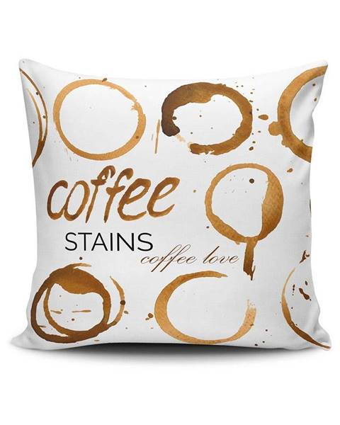 Cushion Love Vankúš Coffee Stains, 45 × 45 cm
