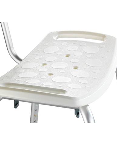 Sedacia stolička s operadlom do sprchy Wenko Stool With Back, 54 × 49 cm