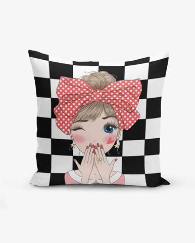 Obliečka na vankúš s prímesou bavlny Minimalist Cushion Covers Damali Fashion Girl Modern, 45 × 45 cm