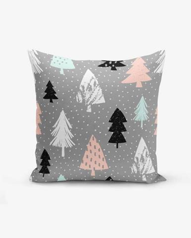 Obliečka na vankúš s prímesou bavlny Minimalist Cushion Covers Grey Background Agac, 45 × 45 cm