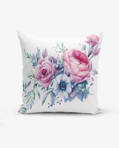 Obliečka na vankúš s prímesou bavlny Minimalist Cushion Covers Liandnse Special Design Flower, 45 × 45 cm