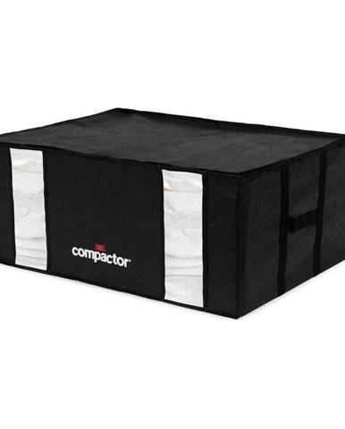 Čierny úložný box s vákuovým obalom Compactor Black Edition, objem 210 l