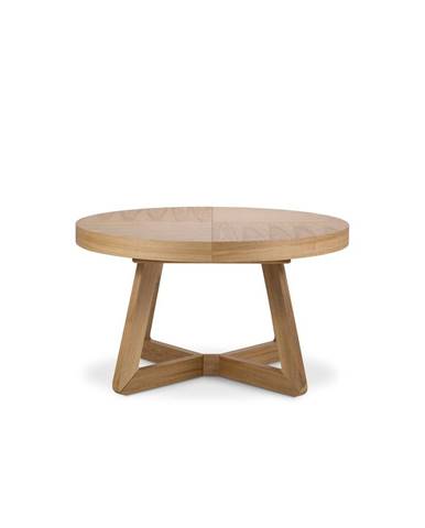 Rozkladací stôl s nohami z dubového dreva Windsor & Co Sofas Bodil, ø 130 cm