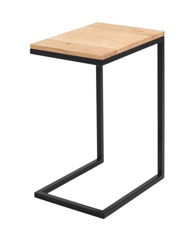Odkladací stolík s čiernou konštrukciou CustomForm Lupe