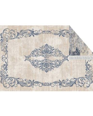 Obojstranný koberec vzor/modrá 180x270 GAZAN