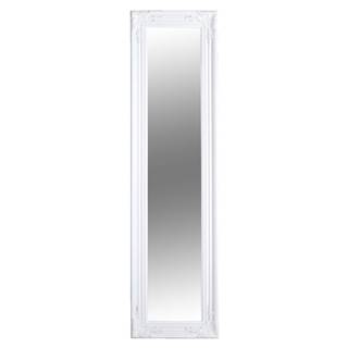 Zrkadlo drevený rám bielej farby MALKIA TYP 8