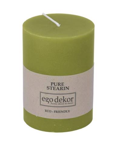 Zelená sviečka Eco candles by Ego dekor Friendly, doba horenia 37 h