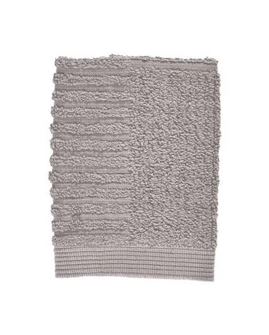 Sivý uterák zo 100% bavlny na tvár Zone Classic Gull Grey, 30 × 30 cm